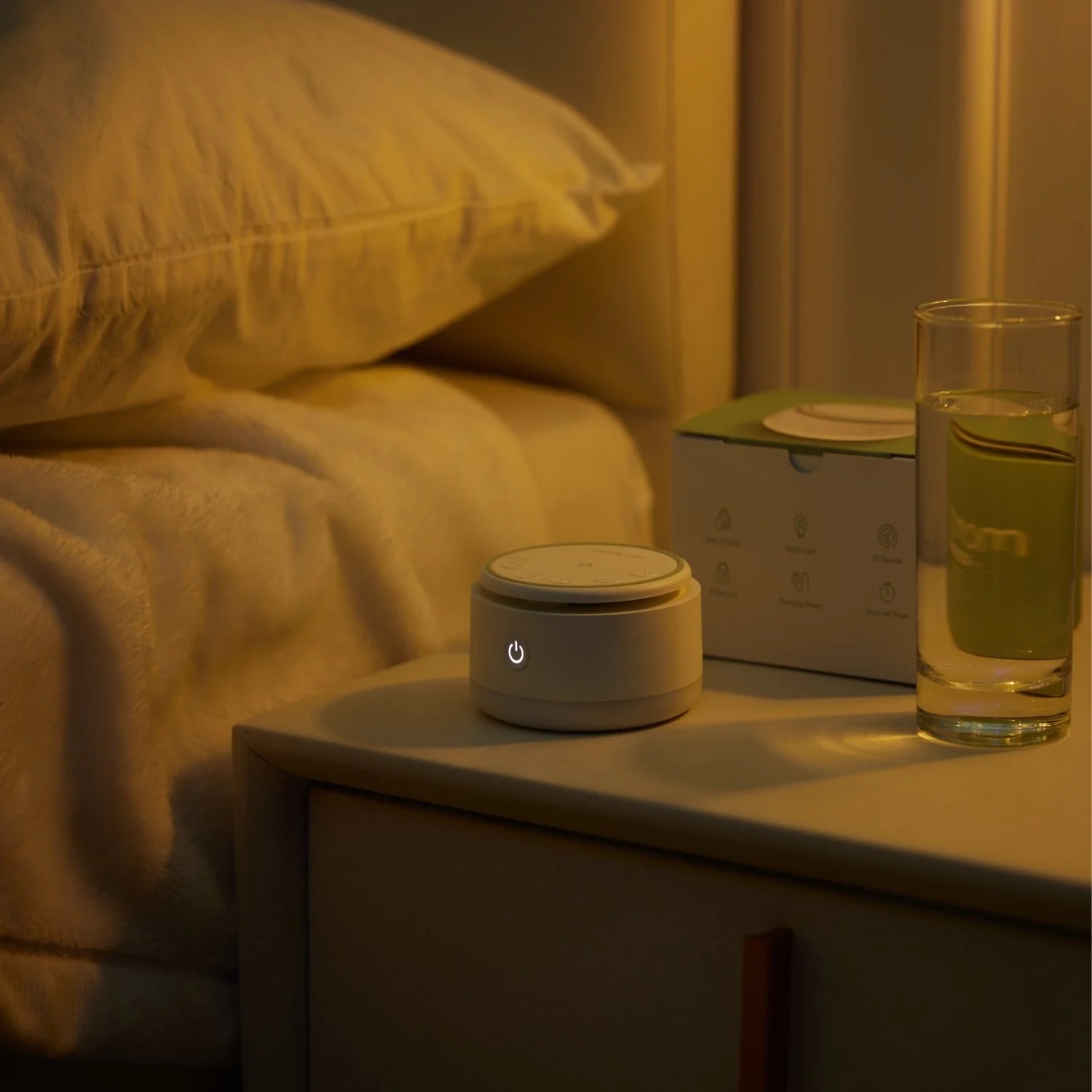 Lampara Nocturna Portátil para Bebés - Ruido Blanco - Imagen 3