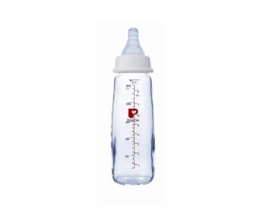 Biberón Peristáltico de Vidrio 180 ml / 6oz. Blanco Pigeon