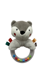 Sonajero de Peluche con Asa Transparente