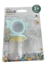 Alimentador de Fruta para Bebé Santolee 3+ Meses | BPA Free | Elefante Celeste