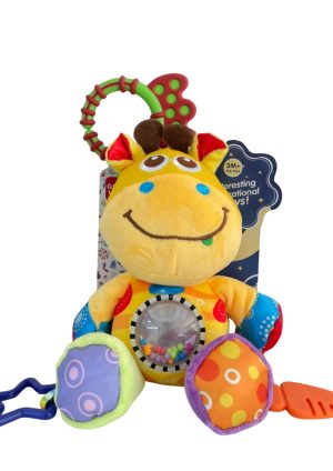 Juguete Colgador Sensorial Colorido-Hipopótamo