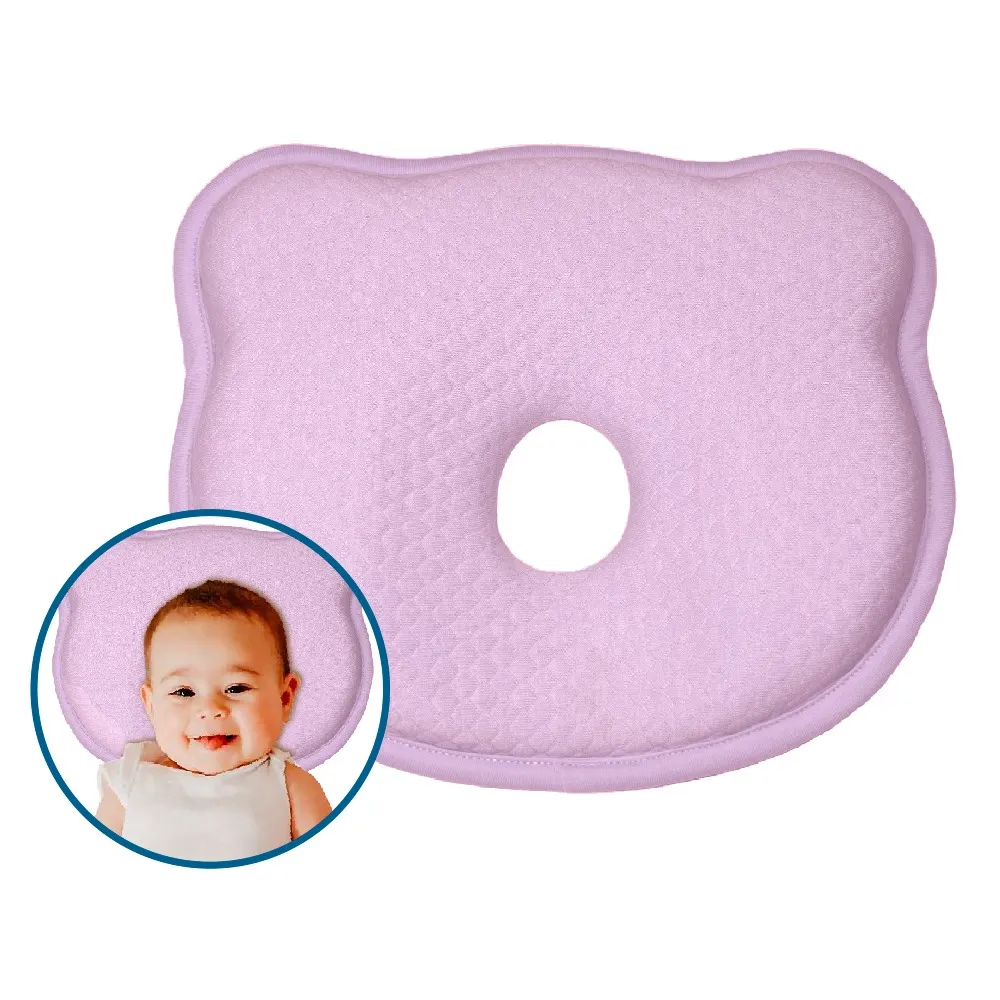 Almohada Viscoelástica para Bebé – Color Rosa