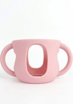 Funda de silicona pequeña para biberón - Rosa