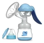 Extractor de Leche Materna Manual Santolee | Cómodo, Portátil y Libre de BPA – Azul