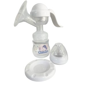 Extractor de Leche Materna Manual Santolee | Cómodo, Portátil y Libre de BPA - Blanco