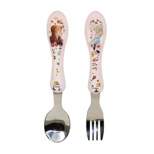 SET DE CUBIERTO DE ACERO FROZEN 2PCS