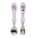 SET DE CUBIERTO DE ACERO MINNIE MOUSE 2PCS