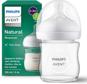 Biberón de Vidrio Philips Avent Natural Response 120 ml / 4oz