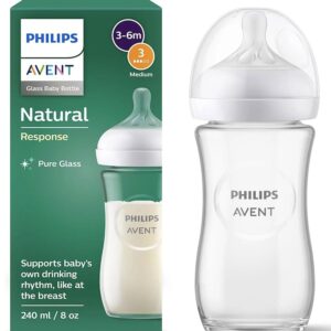 Biberón de Vidrio Philips Avent Natural Response 240 ml / 8oz
