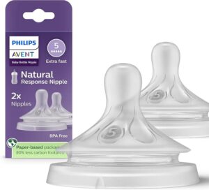 Tetina Philips Avent Natural Response Flujo 5 Extra Rápido – Pack x2