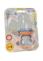 Alimentador de Fruta para Bebé Santolee 3+ Meses - BPA Free - Mono Rosa