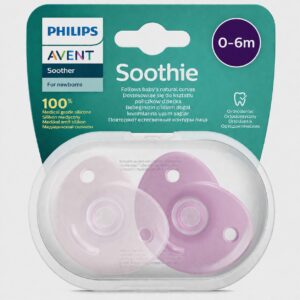 Chupón Soothie Philips Avent para Recién Nacidos 0-6M Rosa