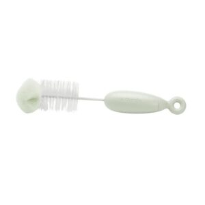Escobilla Limpiabiberones con Esponja y Cepillo Verde - Suavinex