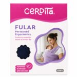 Fular Portabebé Ergonómico Cerdita 0M+- Azul marino