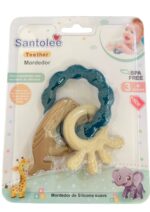 Mordedor Sensorial de Silicona Azul - Santolee