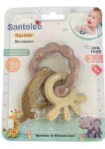 Mordedor Sensorial de Silicona Nude - Santolee