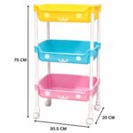 Organizador Multiusos de 3 Niveles con Ruedas