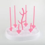 Porta biberones Escurridor - Rosa