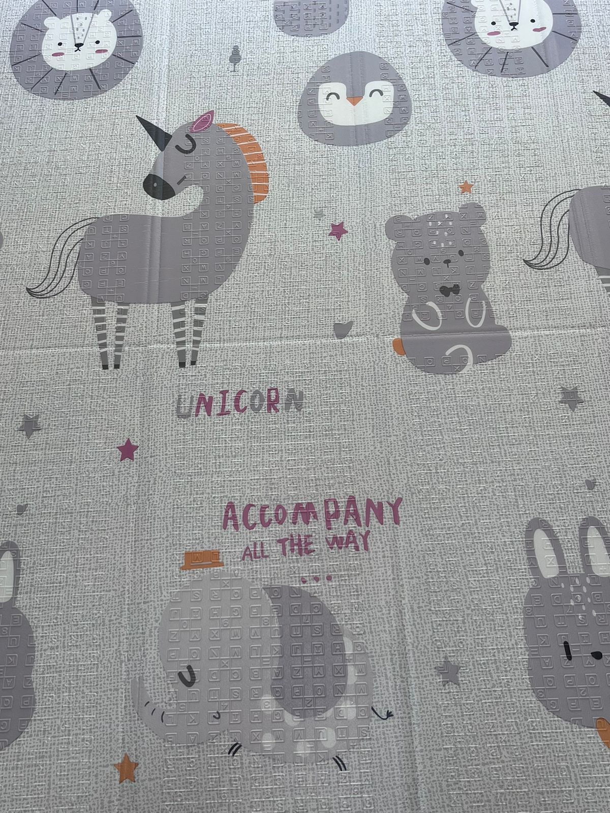 Tapete Reversible para Bebé – Diseño Animales Nórdicos