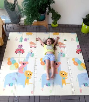Tapete Plegable para Bebé y Niños – Diseño Animales y Juegos