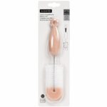 Escobilla Limpiabiberones con Esponja y Cepillo Rosa Pastel – Suavinex